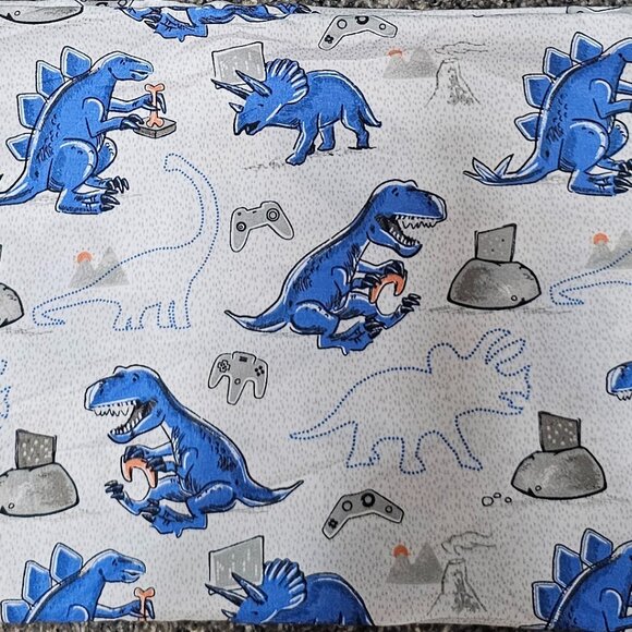 Full Size Microfiber Sheet Set - Gaming Dinos - Picture 1 of 3